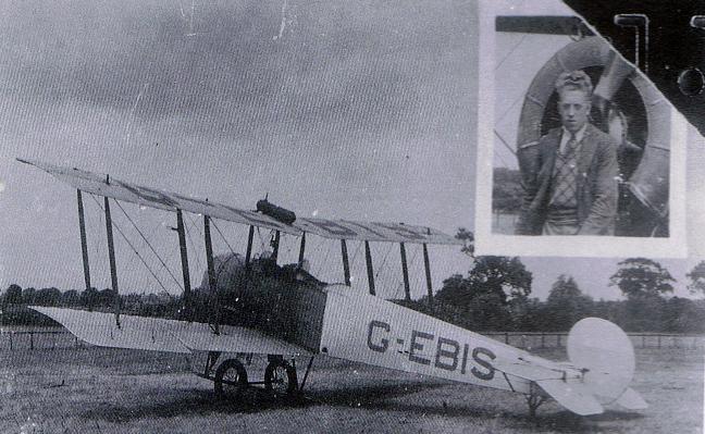 WIlliam McKay and an AVRO 504k.