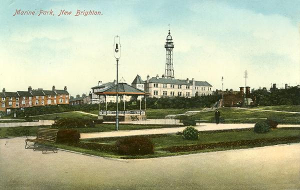 Postcard of Marine Park 1916