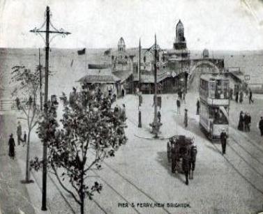 New Brighton Pier & Trams