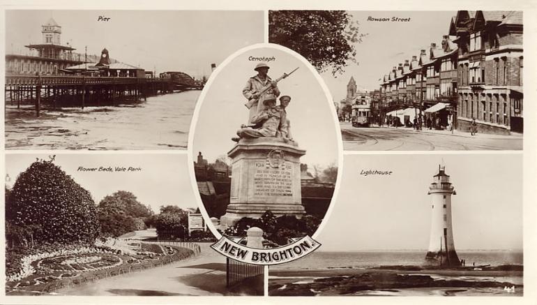 Post card of New Brighton 1925