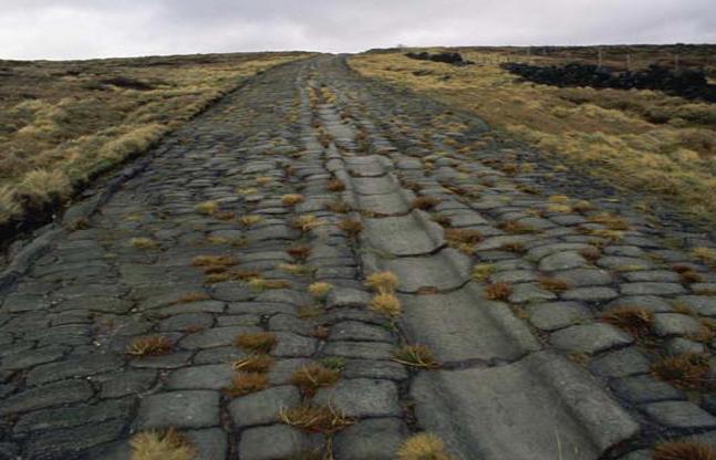 Remains of a Roman Road in Britain