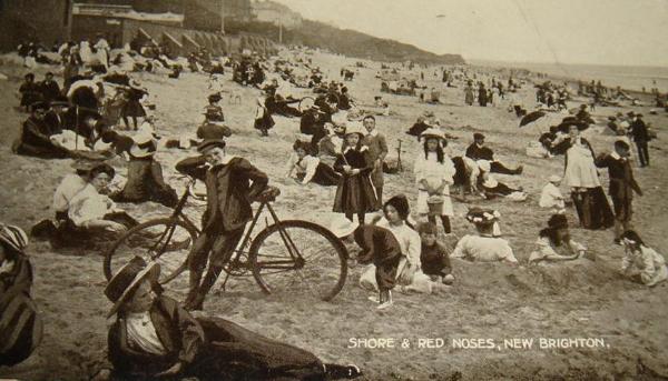 The beach c1905