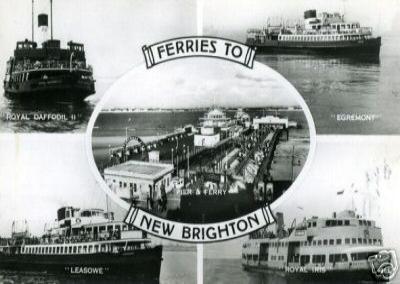 Postcard of NEw Brighton Ferries