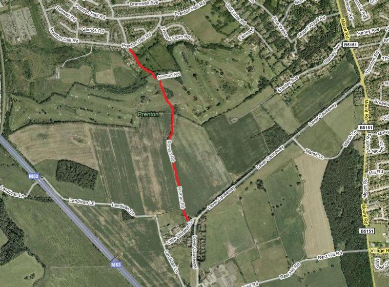 Roman Road Map