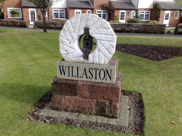 Willaston Mill Stone in the village centre